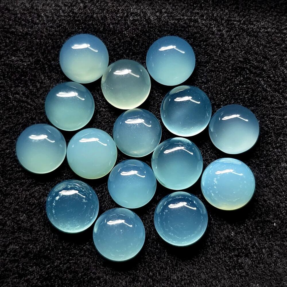 19.36 Ctw Natural Chalcedony Set 7x7mm Loose Gemstones